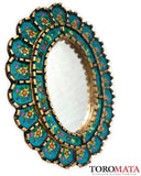 Cuscaja Turquoise Mirror - Oval