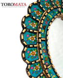 Cuscaja Turquoise Mirror - Oval
