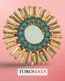 SUN35GVP Turquoise Tulips - SUN Mirror