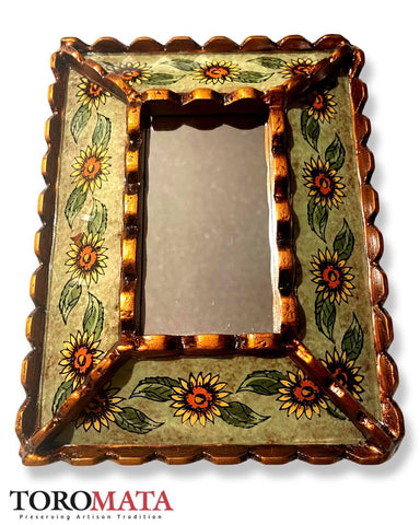 APSF16X21E - Sunflower Mirror - Vintage Turquoise