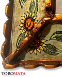 APSF16X21E - Sunflower Mirror - Vintage Turquoise