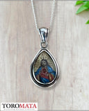 Icon Pendant - Sacred Heart / Our Lady of Bethlehem (Two-sided)