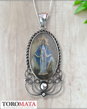Icon Pendant - Our Lady of Guadalupe / Virgin of the Immaculate Conception (Two-sided)