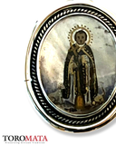 Icon Pendant - Saint Martin of Porres / Saint Rose of Lima (Two-sided)