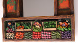 WB004 - Fruits & Vegetables Market Retablo Mirror