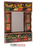 WB004 - Fruits & Vegetables Market Retablo Mirror